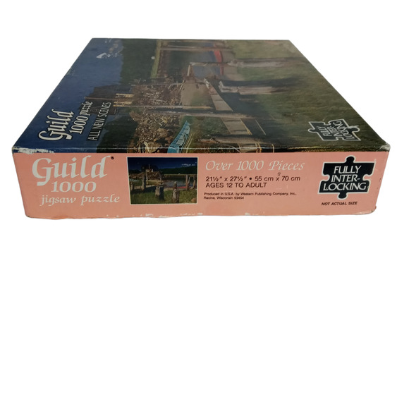 New England Dock Puzzle - 1000 PC Vintage Scene🛶🚣‍♀️ - Picture 5 of 12